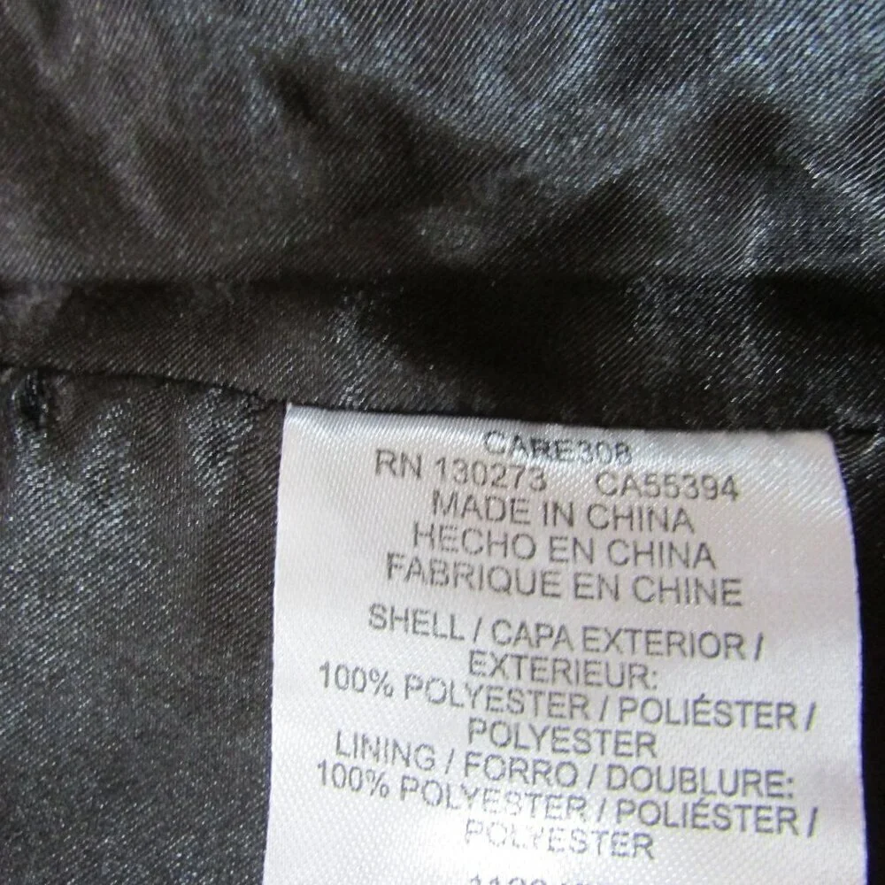 Wrangler Retro Women's Small Single Button Velvet Party Blazer Jacket - Black